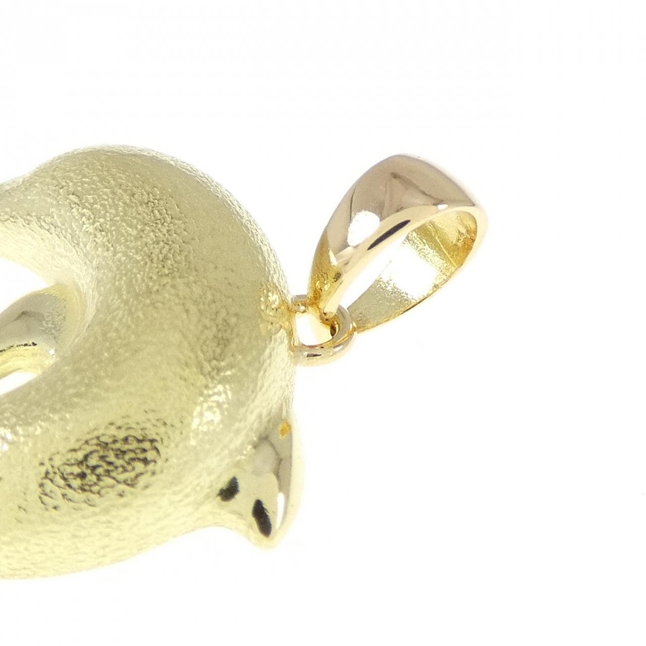 K18YG ドルフィン ダイヤモンド ペンダント 0.2CT