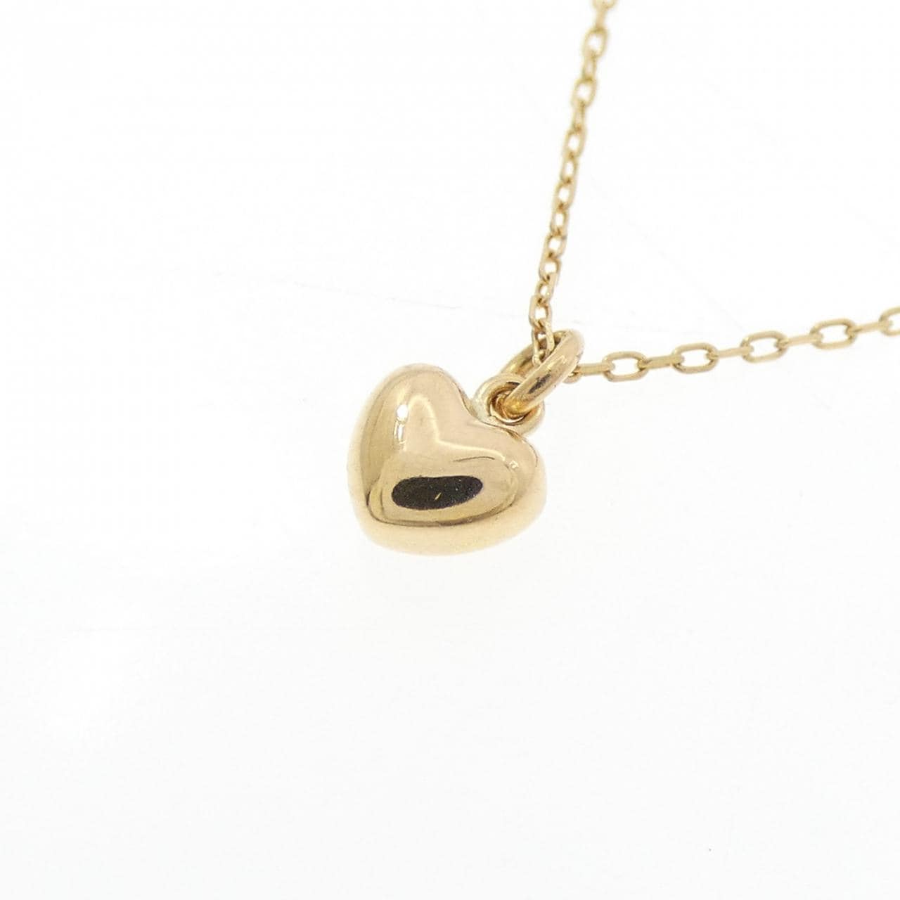 K18YG ハート ネックレス