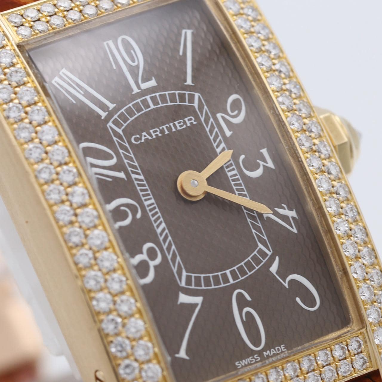 カルティエ タンクアメリカンSM YG/2D WB705631 YG クォーツ