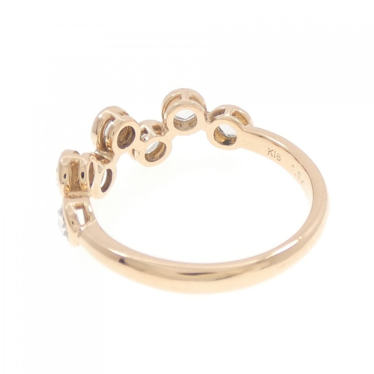 K18PG ダイヤモンド リング 0.64CT