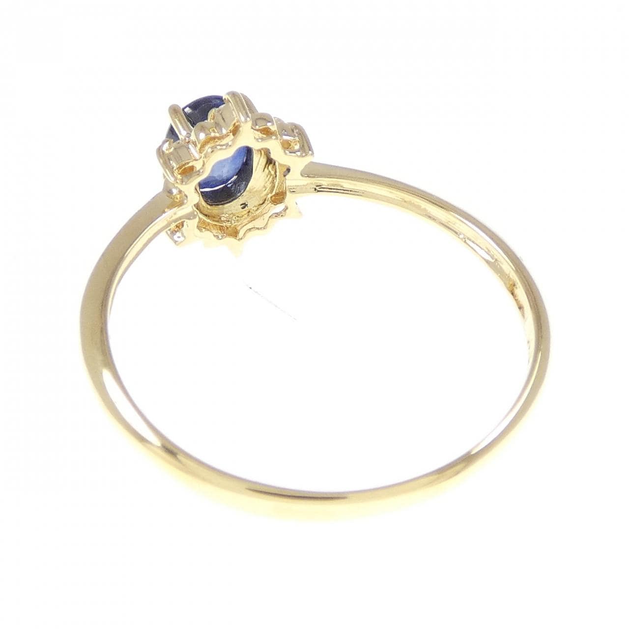 K18YG蓝宝石0.51CT