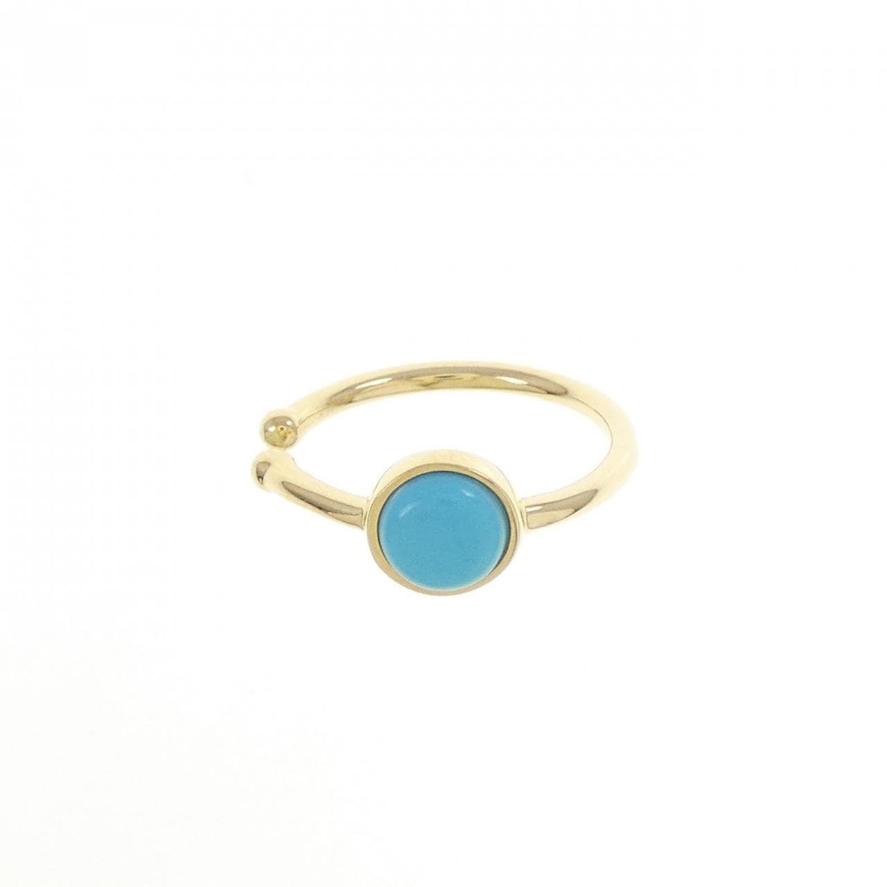 ジーエスティービー ターコイズ イヤーカフ 0.40CT