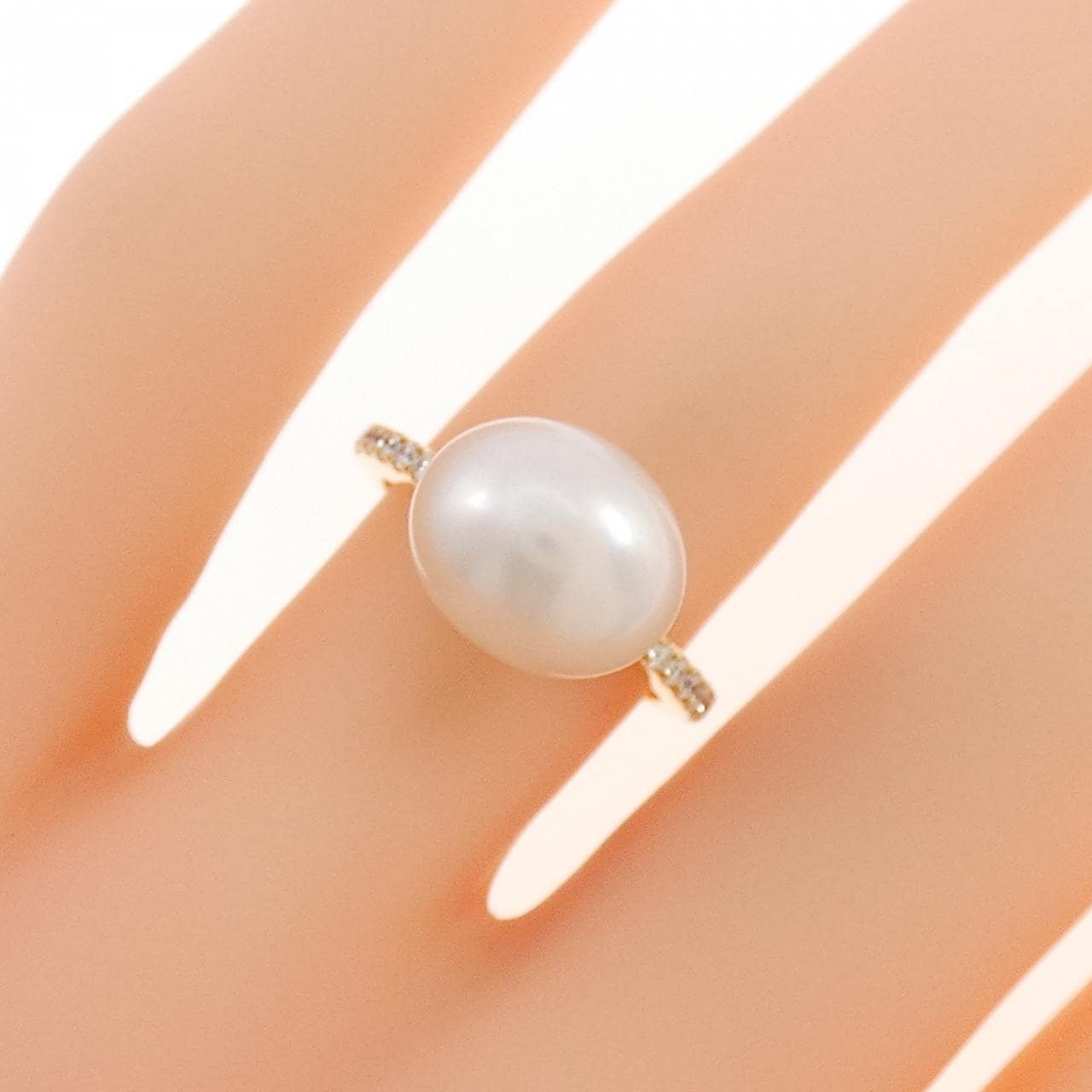ギメル 白蝶パール リング