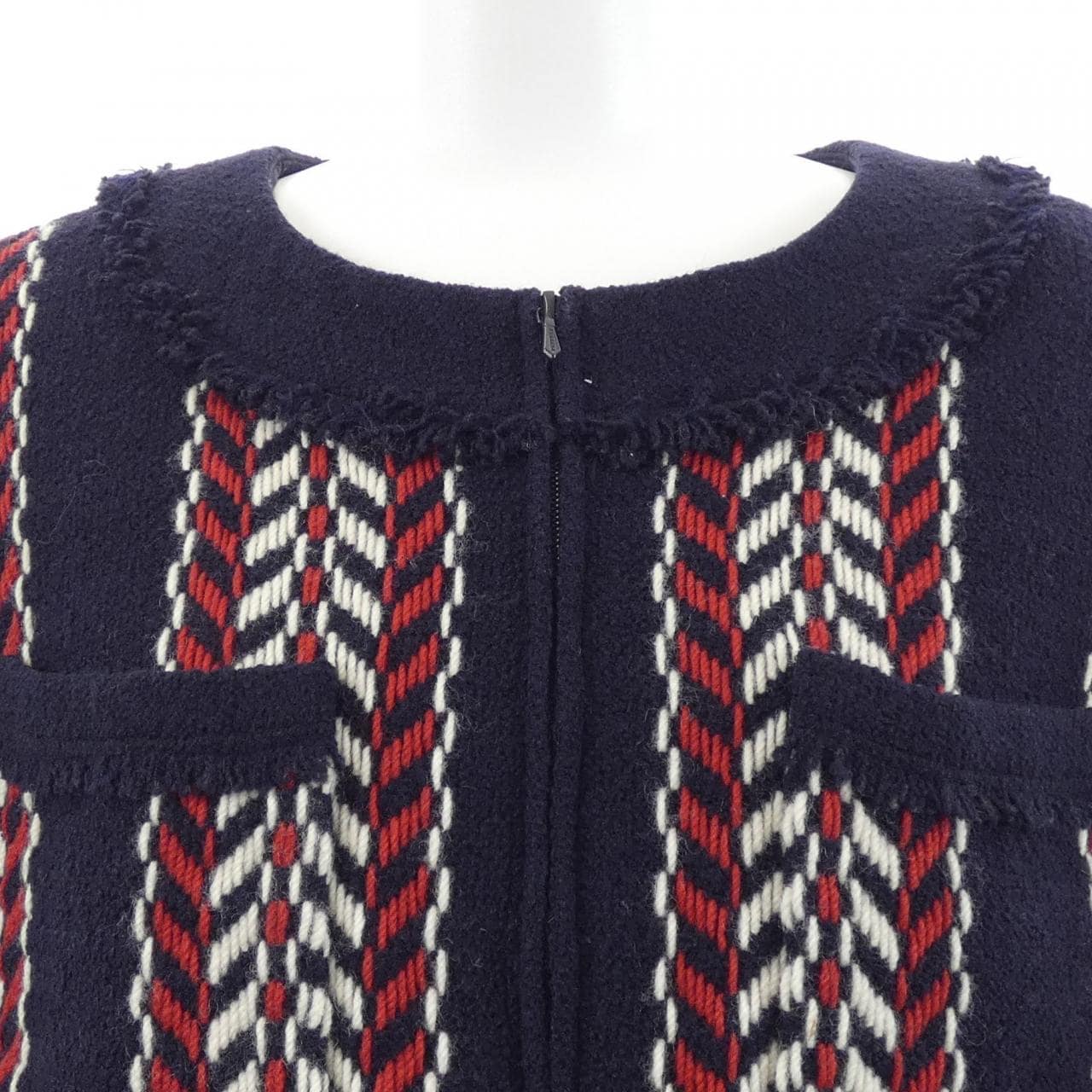 【ヴィンテージ】シャネル CHANEL P24466V15146 04A ノーカラージャケット