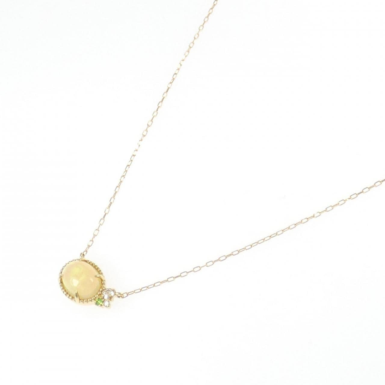 K18YG カラーストーン ネックレス