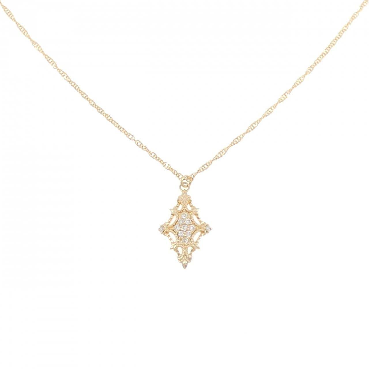 アガット ダイヤモンド ネックレス 0.05CT