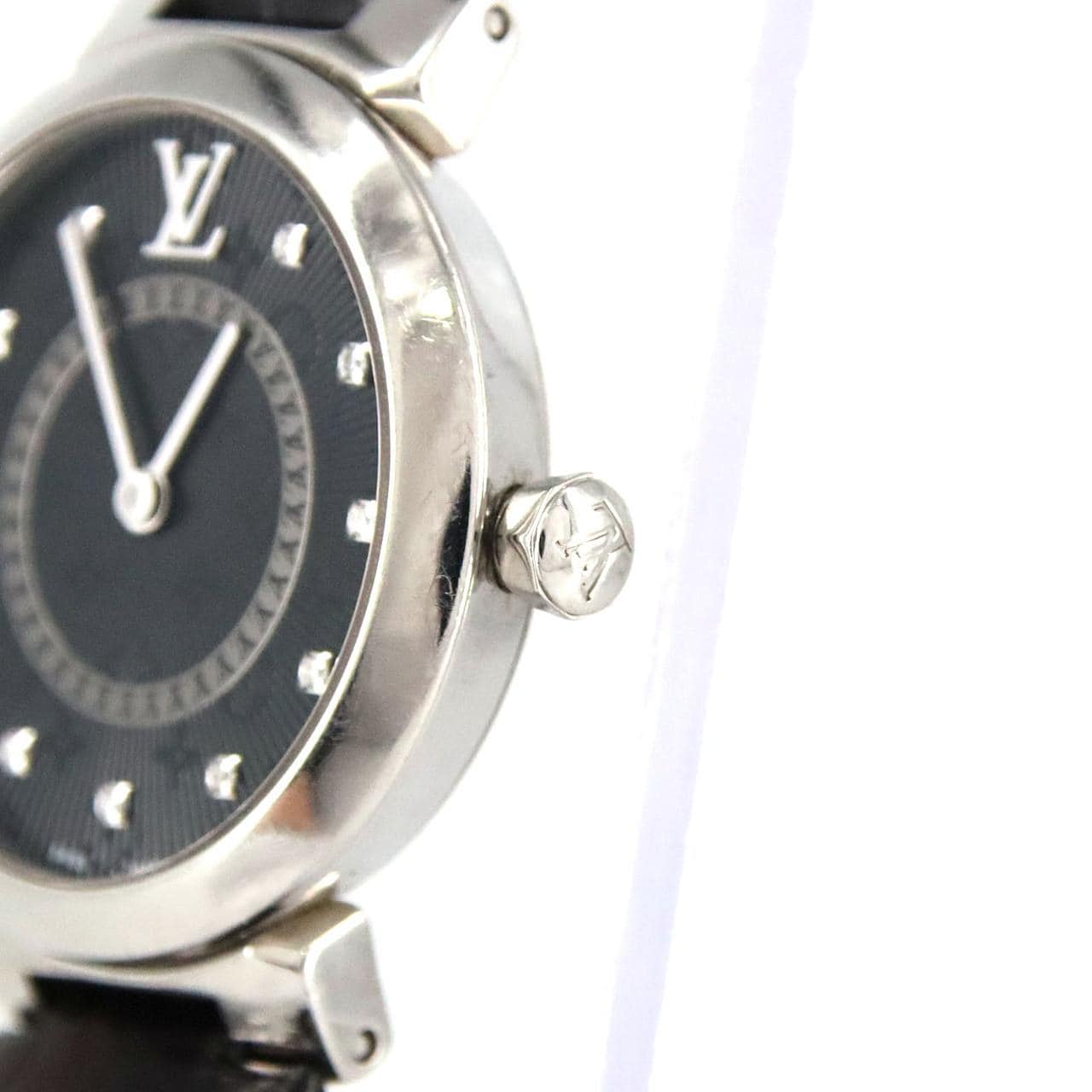 【ノーメンテナンス還元価格】ルイヴィトン タンブールスリムブラック･11P QA143 SS クォーツ