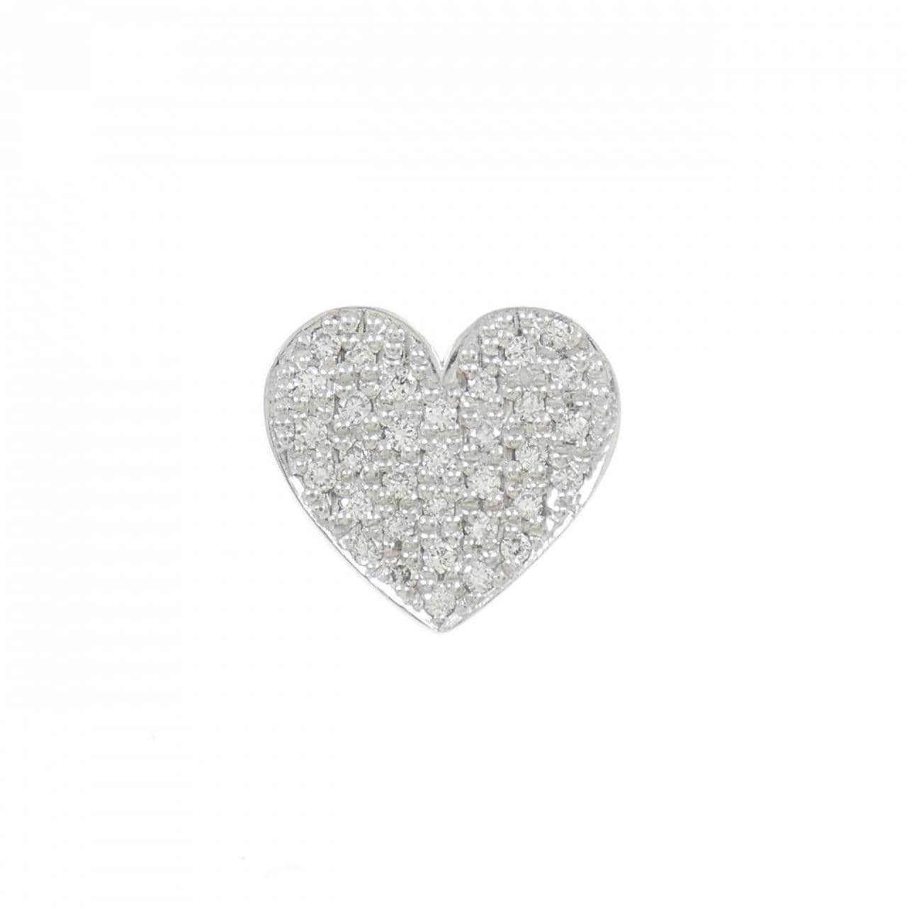 ビジュードエム ハート ピアス 0.16CT 片耳