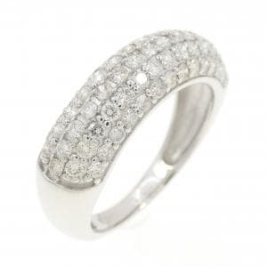 K18WG パヴェ ダイヤモンド リング 1.00CT