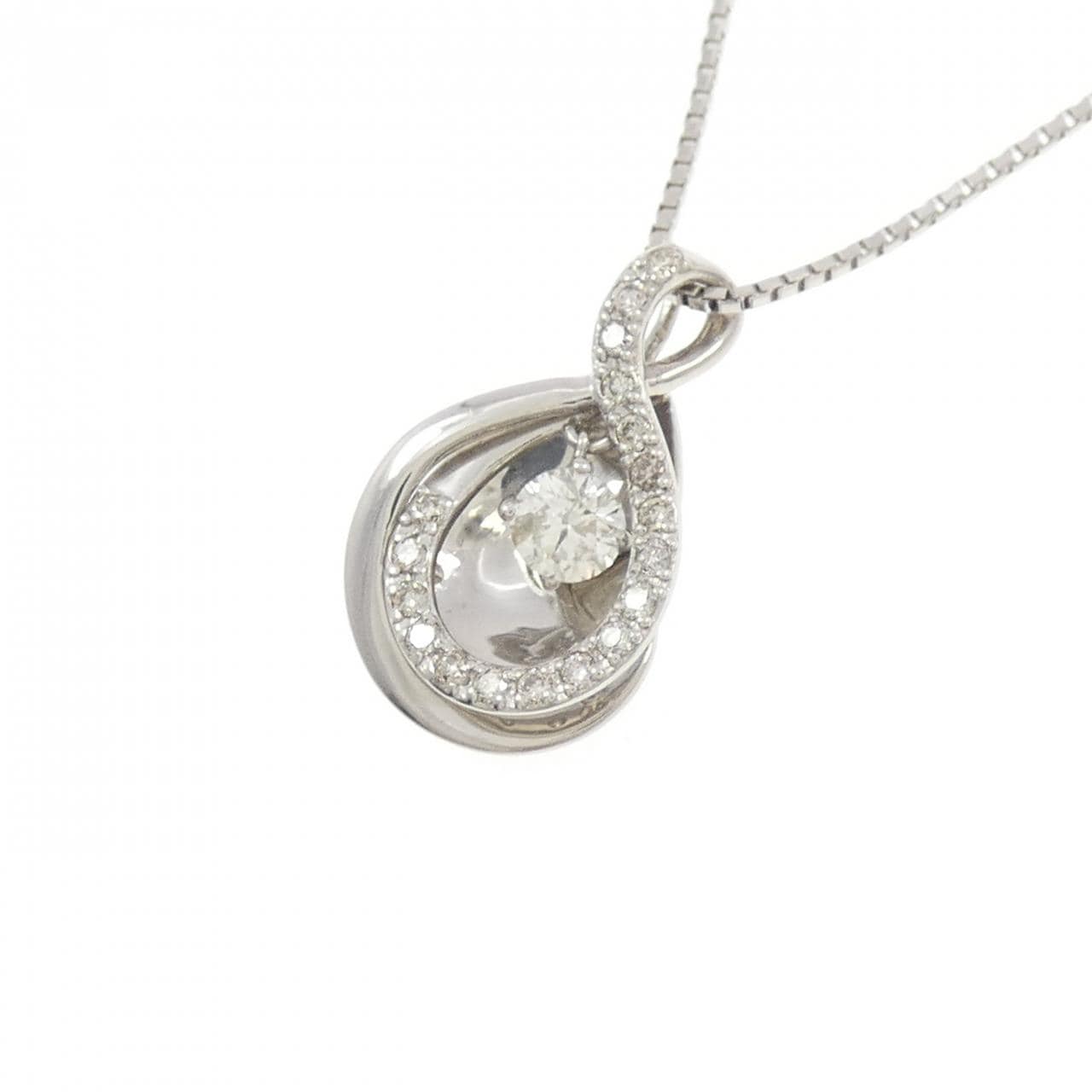 PT900/PT850 ダイヤモンド ネックレス 0.13CT