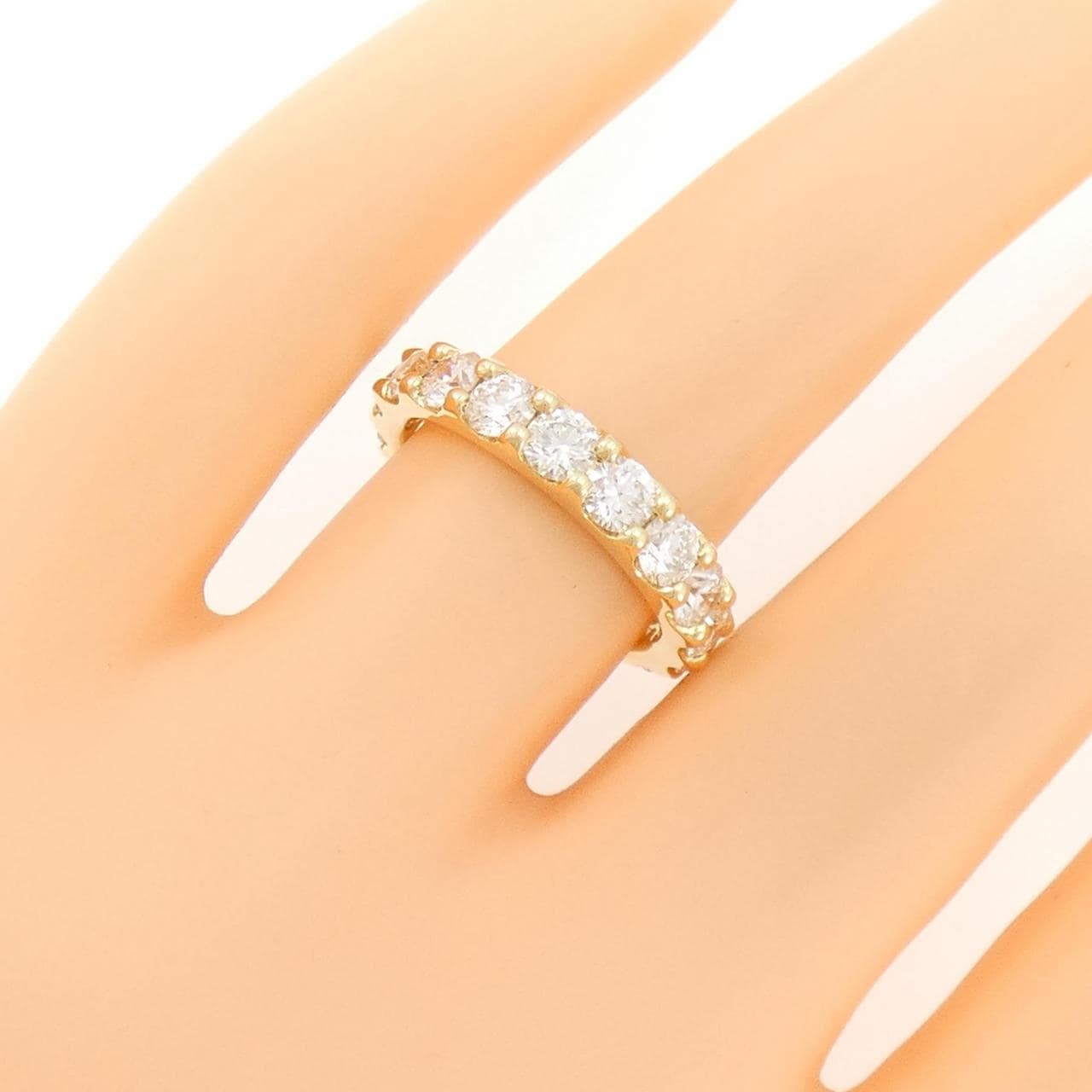 【新品】K18YG ダイヤモンド リング 2.002CT F VS2-SI1 VG-GOOD