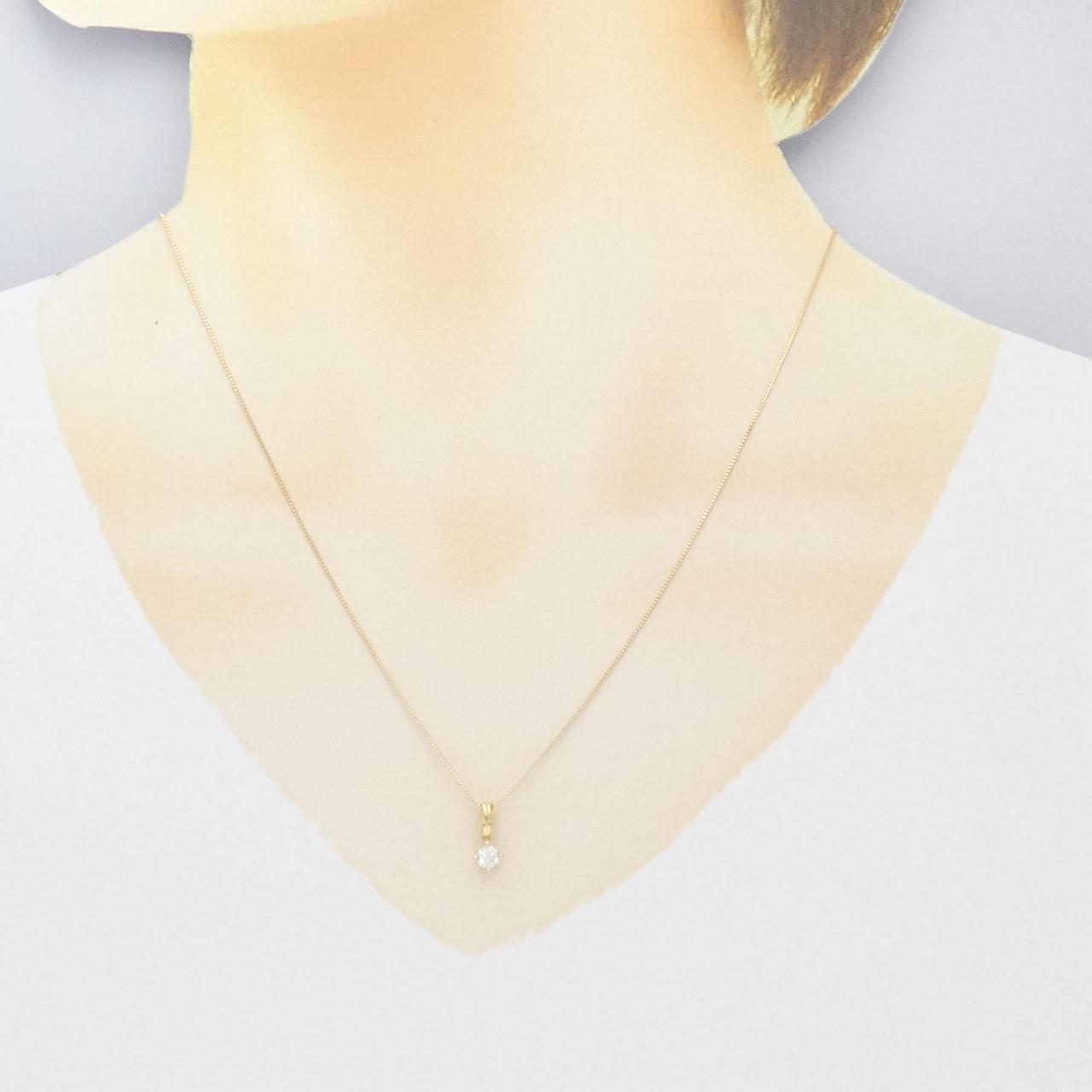 K18YG ダイヤモンド ネックレス 0.190CT