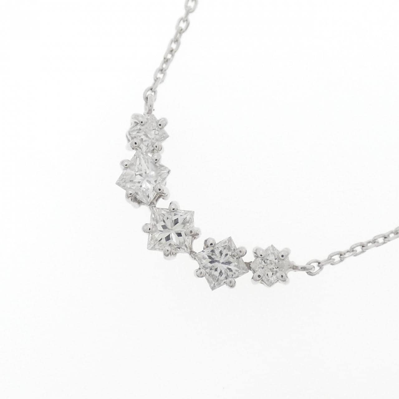 PT900/PT850 ダイヤモンド ネックレス 0.53CT
