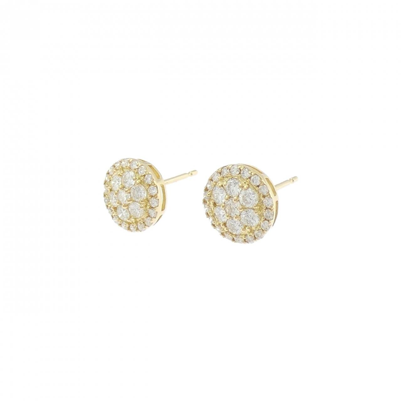【リメイク】K18YG ダイヤモンド ピアス 0.60CT