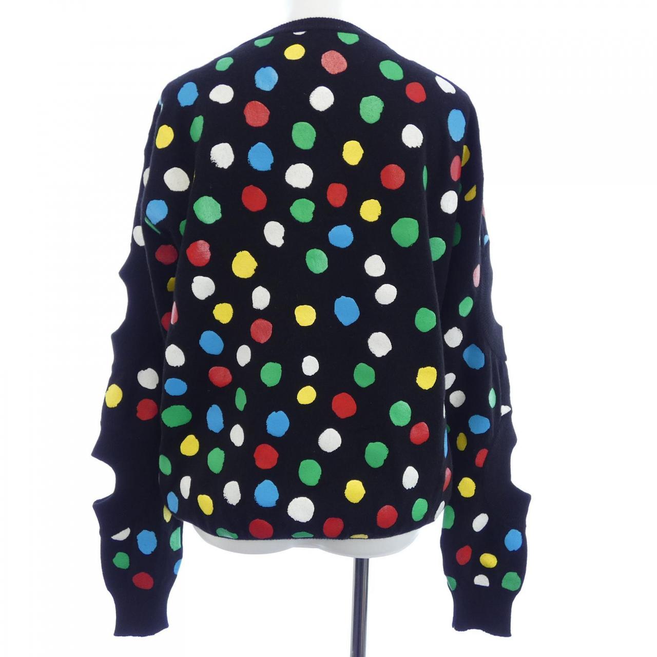 ルイヴィトン LOUIS VUITTON LV×YK ペインティッド ドット ポートホールプルオーバー FOKL22YC3 草間彌生 ニット