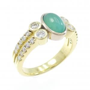 K18YG/K18WG オパール リング 0.90CT