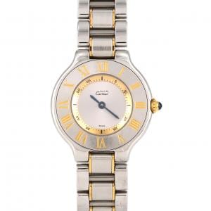 【ノーメンテナンス特価】カルティエ マスト21SM コンビ W10073R6 SSxYG クォーツ
