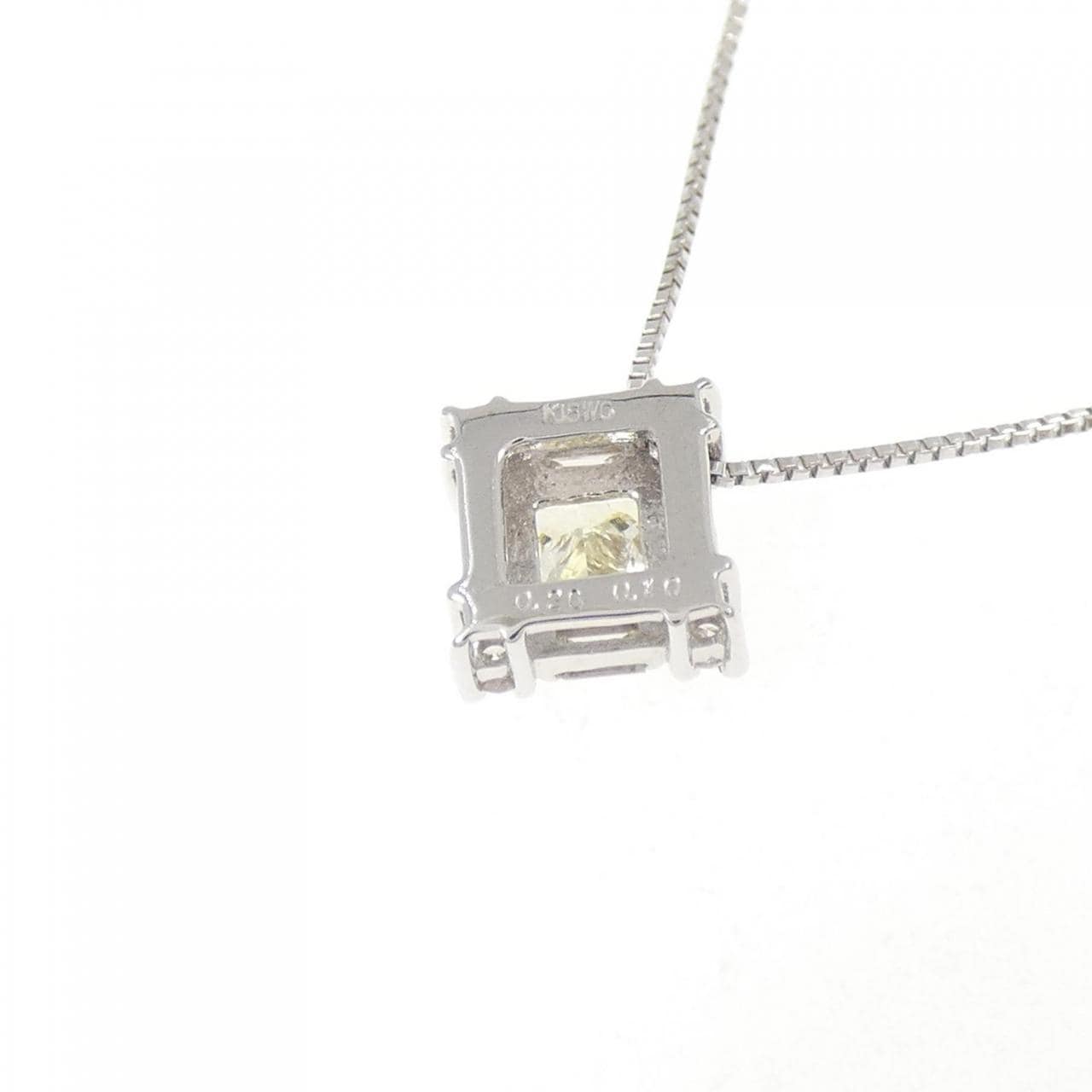 K18WG ダイヤモンド ネックレス 0.26CT