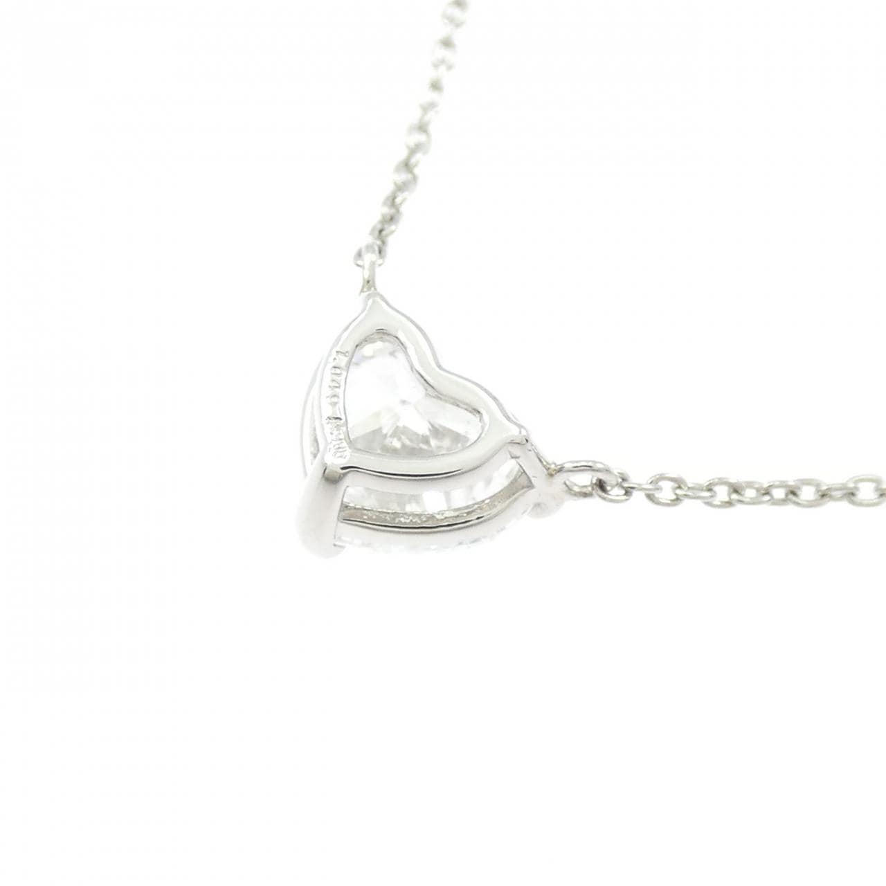 【リメイク】PT900/PT850 ダイヤモンド ネックレス 1.049CT E SI2 ハートシェイプ