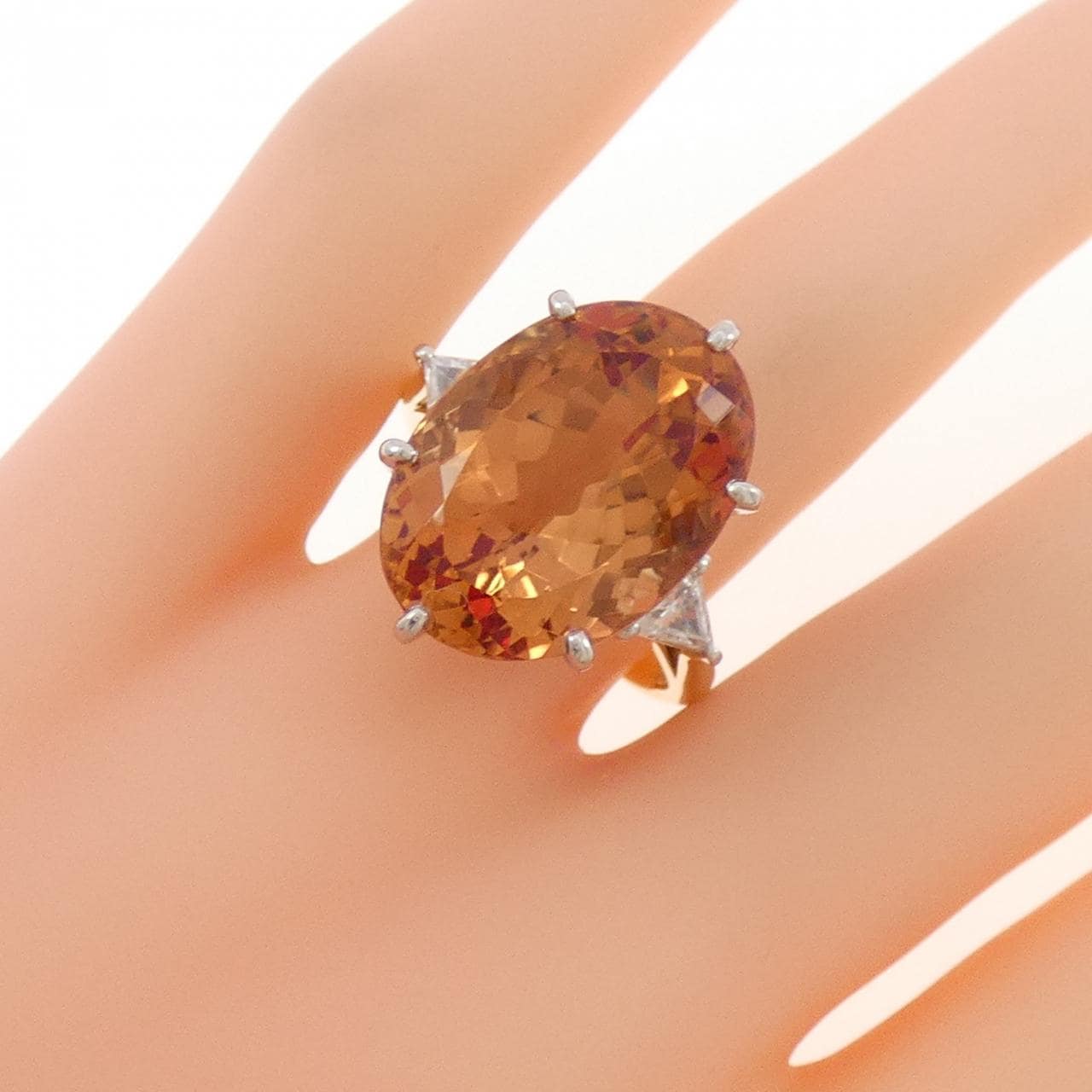 サザンクロス インペリアルトパーズ リング 18.57CT