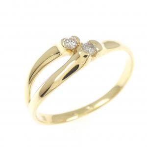 K18YG ダイヤモンド リング 0.05CT