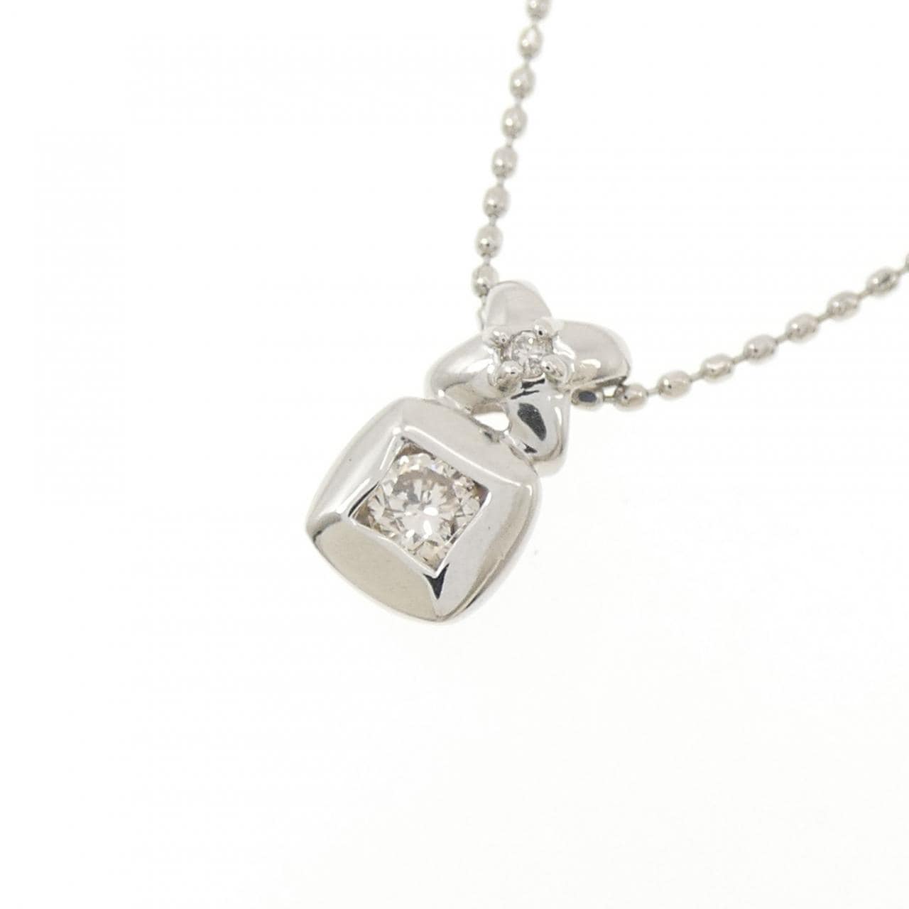 PT900/PT850 ダイヤモンド ネックレス 0.11CT