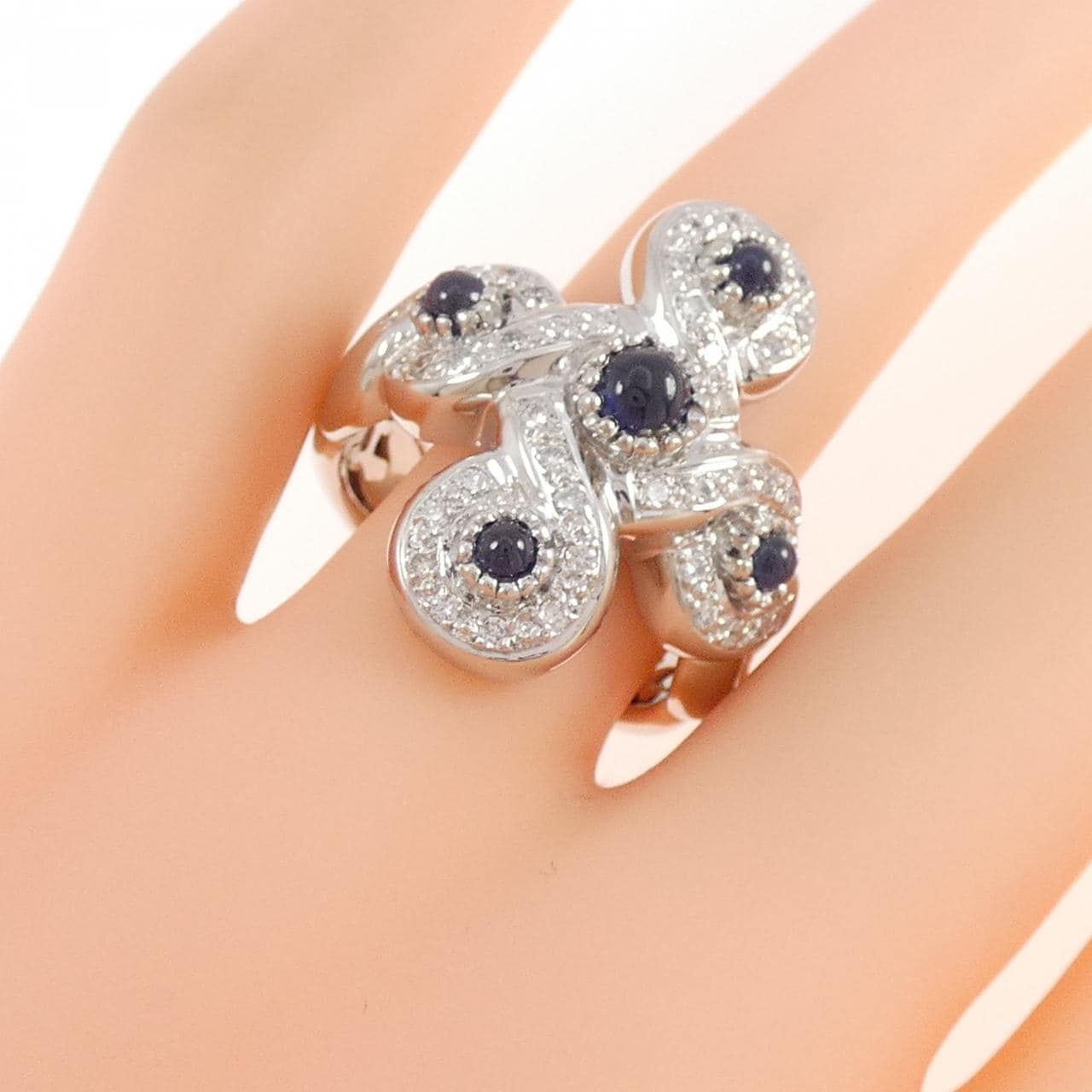 PT900 サファイヤ リング 1.36CT