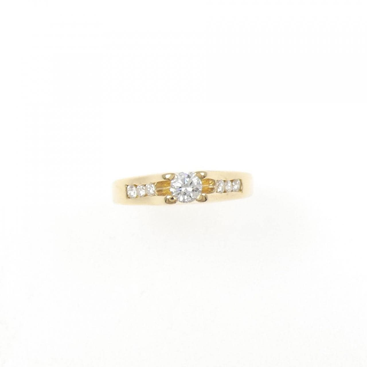 K18YG ダイヤモンド リング 0.14CT