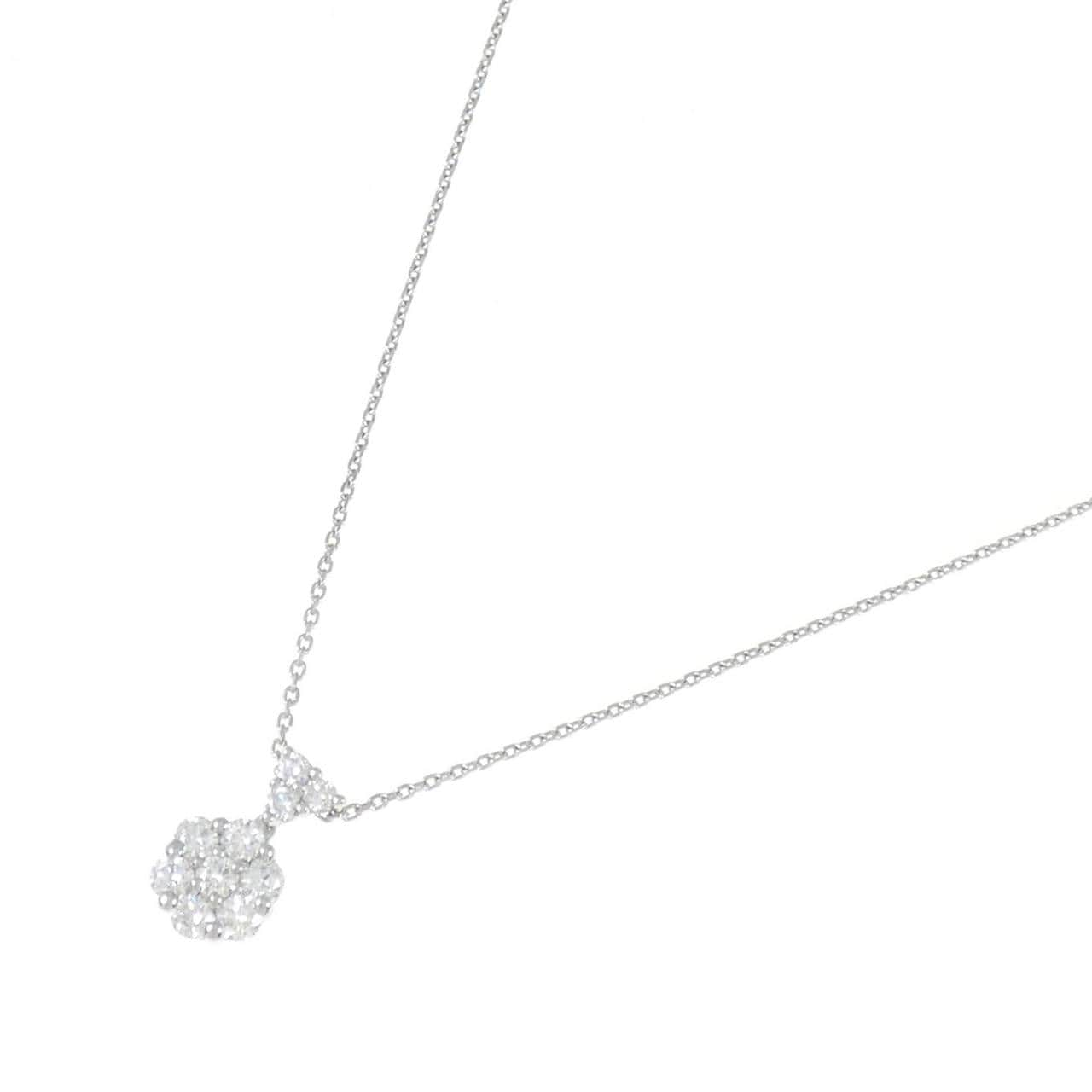 PT フラワー ダイヤモンド ネックレス 0.31CT