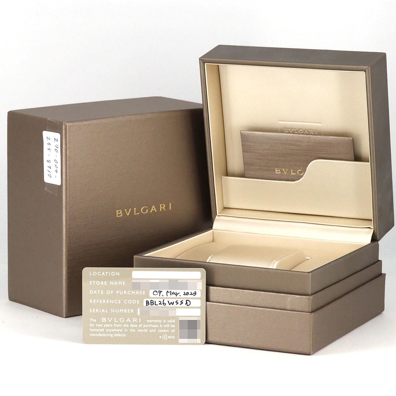 ブルガリ ブルガリブルガリ BBL26S/BBL26WSSD SS クォーツ