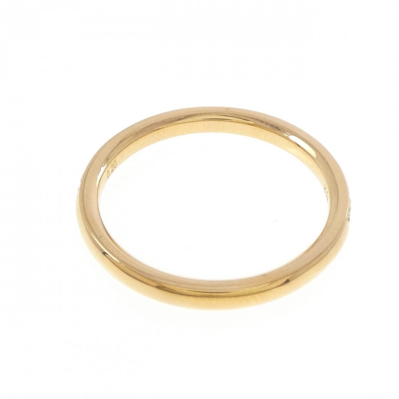 【リメイク】K24YG ハーフエタニティ ダイヤモンド リング 0.20CT