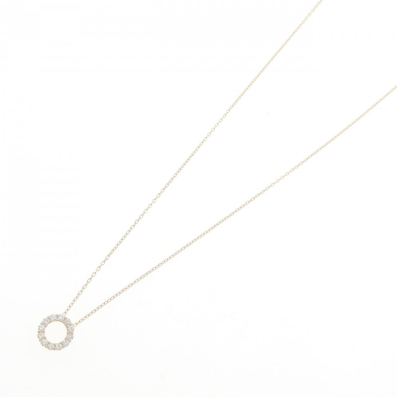 【リメイク】K10YG ダイヤモンド ネックレス 0.18CT