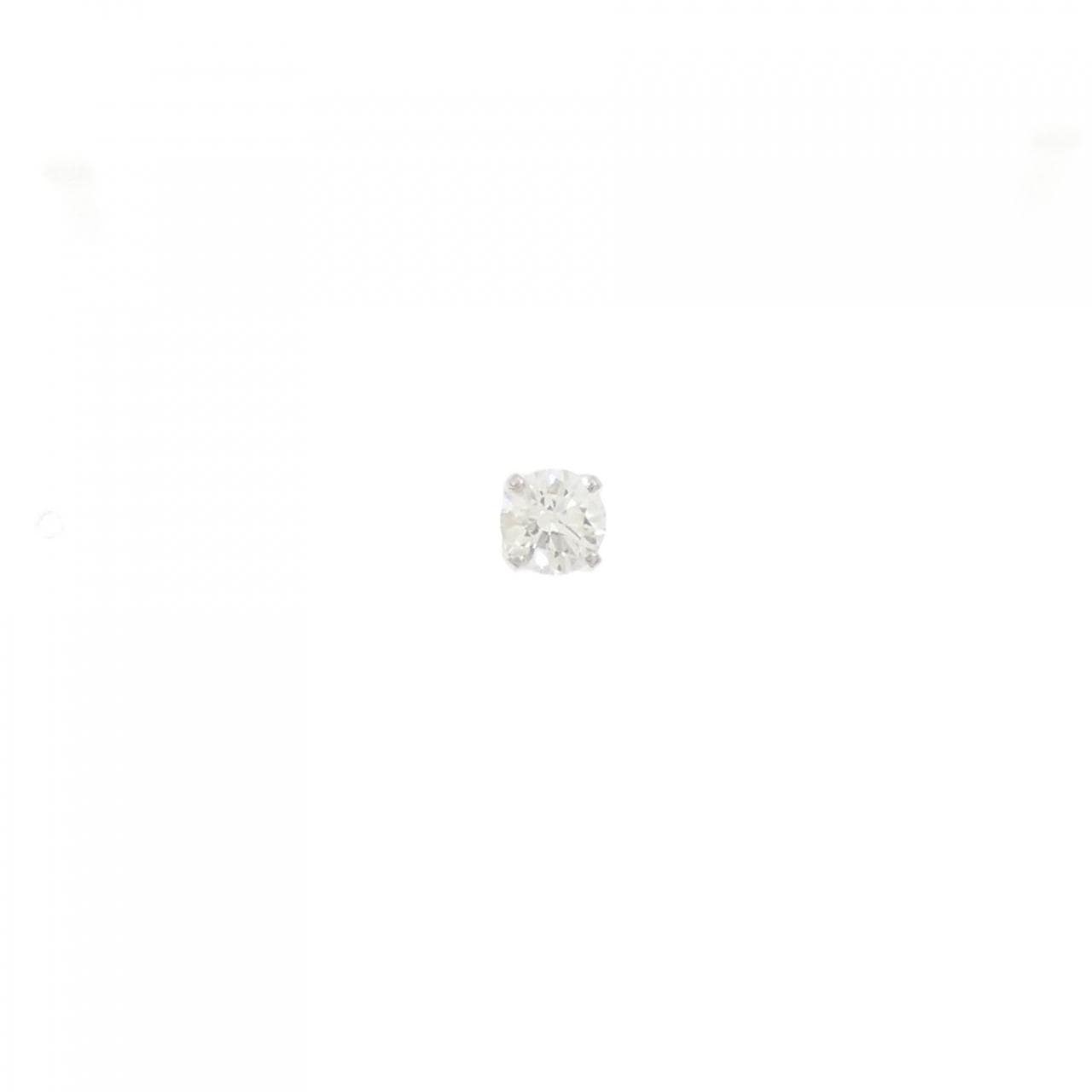 PT900 ソリティア ダイヤモンド ピアス 0.328CT 片耳