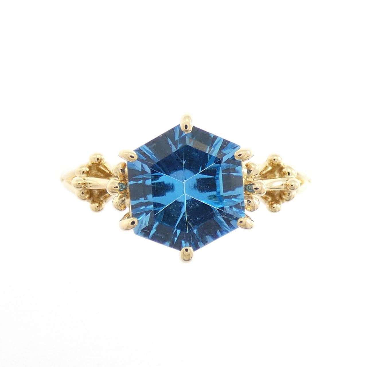 K18YG ブルートパーズ リング