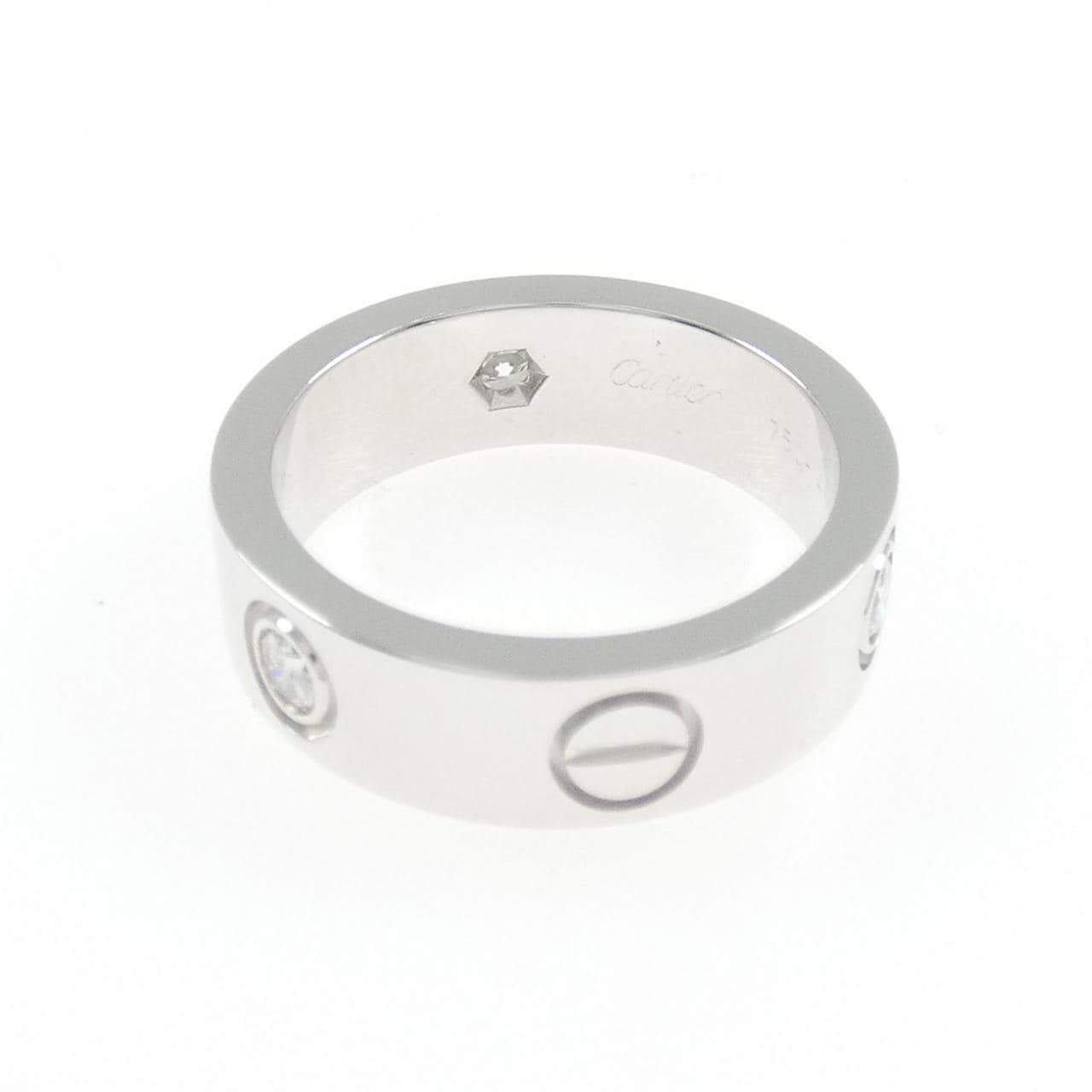 カルティエ ラブ ハーフダイヤ リング