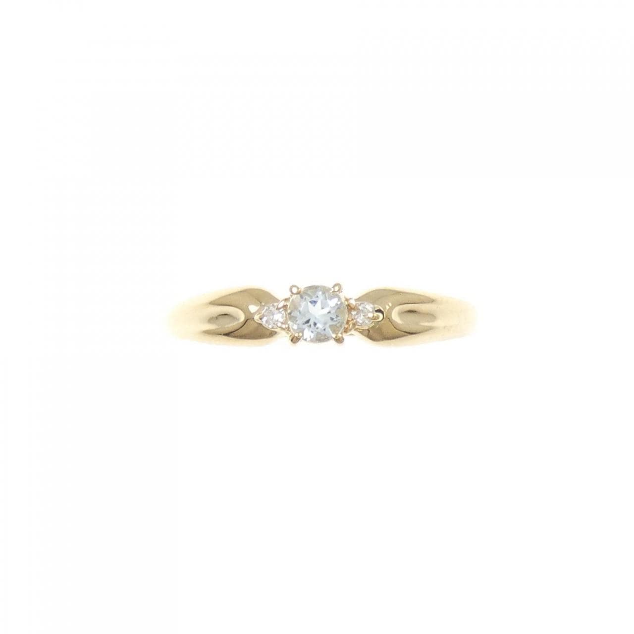 K18YG アクアマリン リング