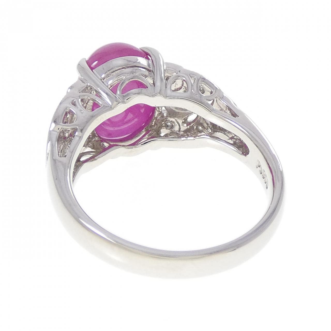 PT900 ルビー リング 5.85CT