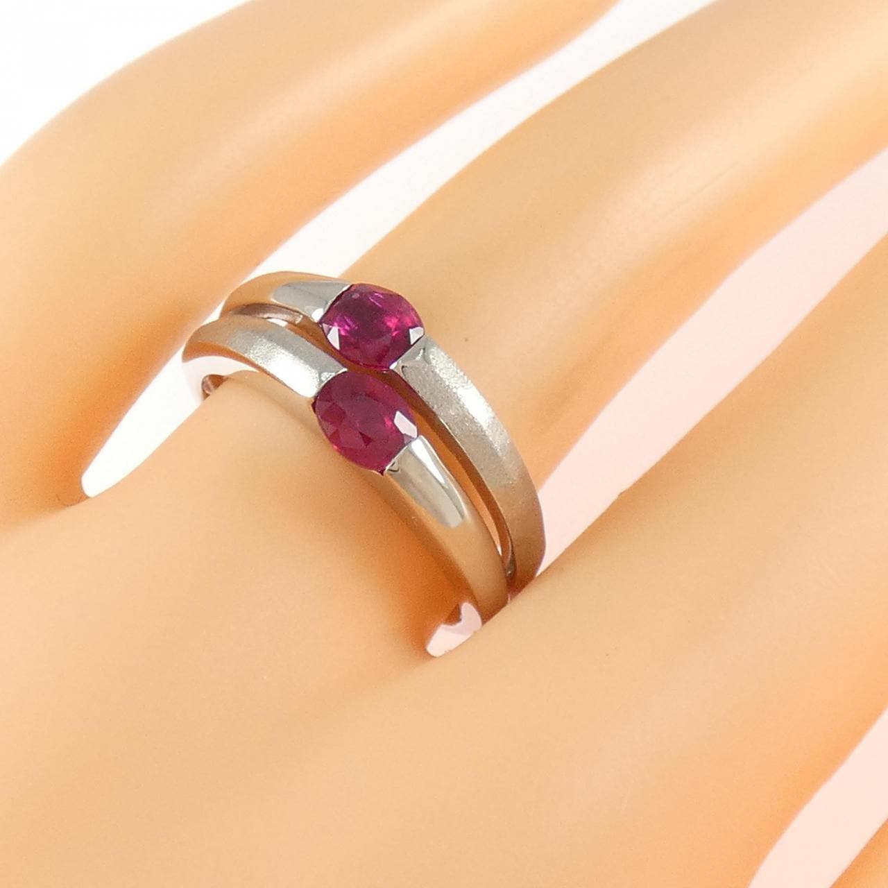 PT900 ルビー リング 0.82CT
