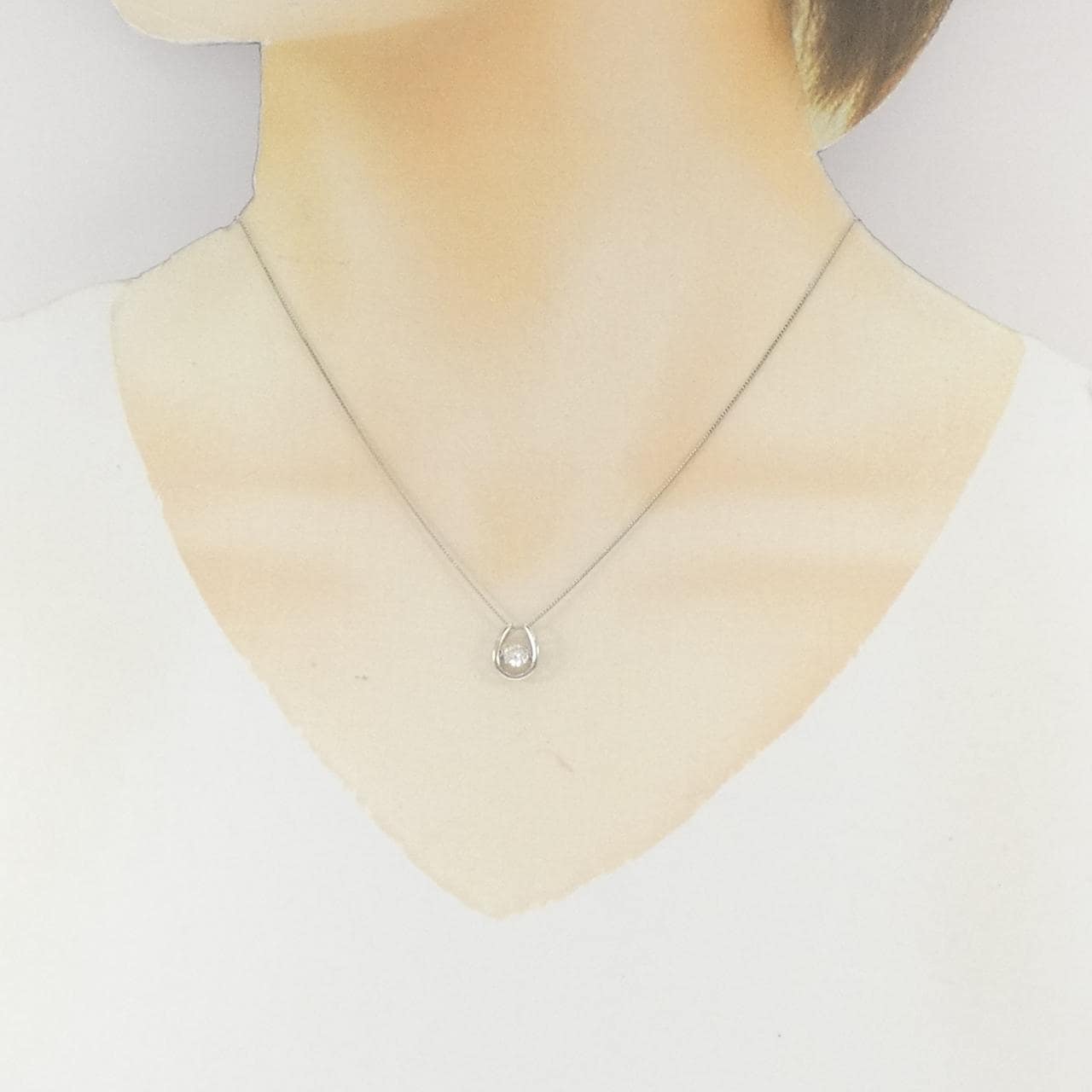 PT900/PT850 ダイヤモンド ネックレス 0.31CT