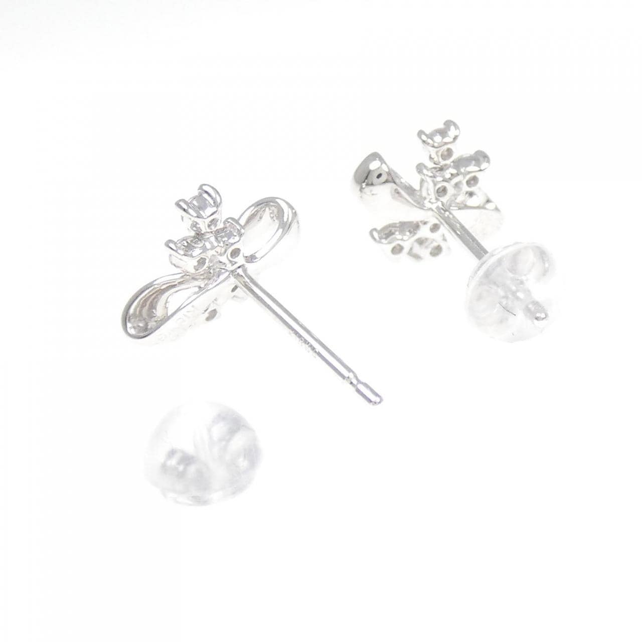 K18WG ダイヤモンド ピアス 0.26CT