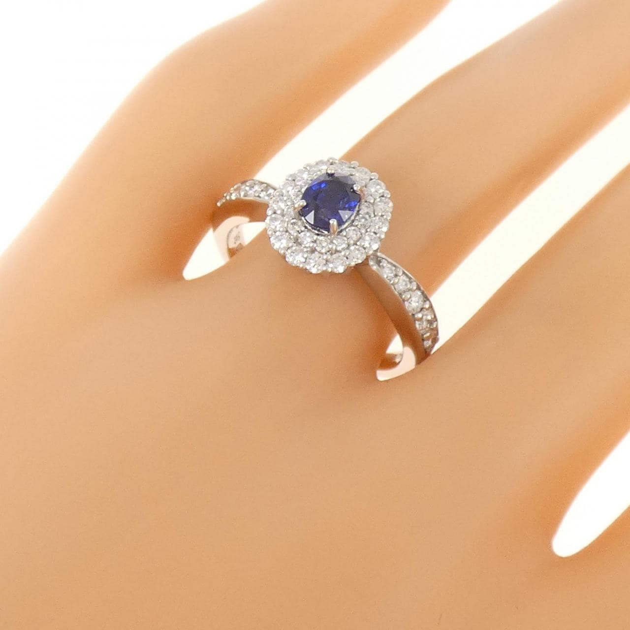 PT900 サファイヤ リング 0.35CT