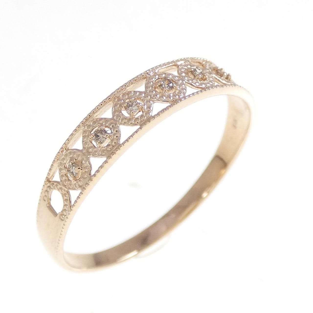 K18PG ダイヤモンド リング 0.03CT
