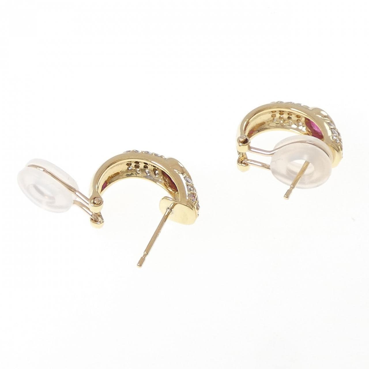 K18YG ルビー ピアス 0.80CT