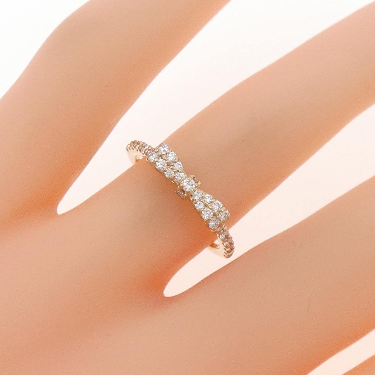 ポンテヴェキオ リボン ダイヤモンド リング 0.30CT