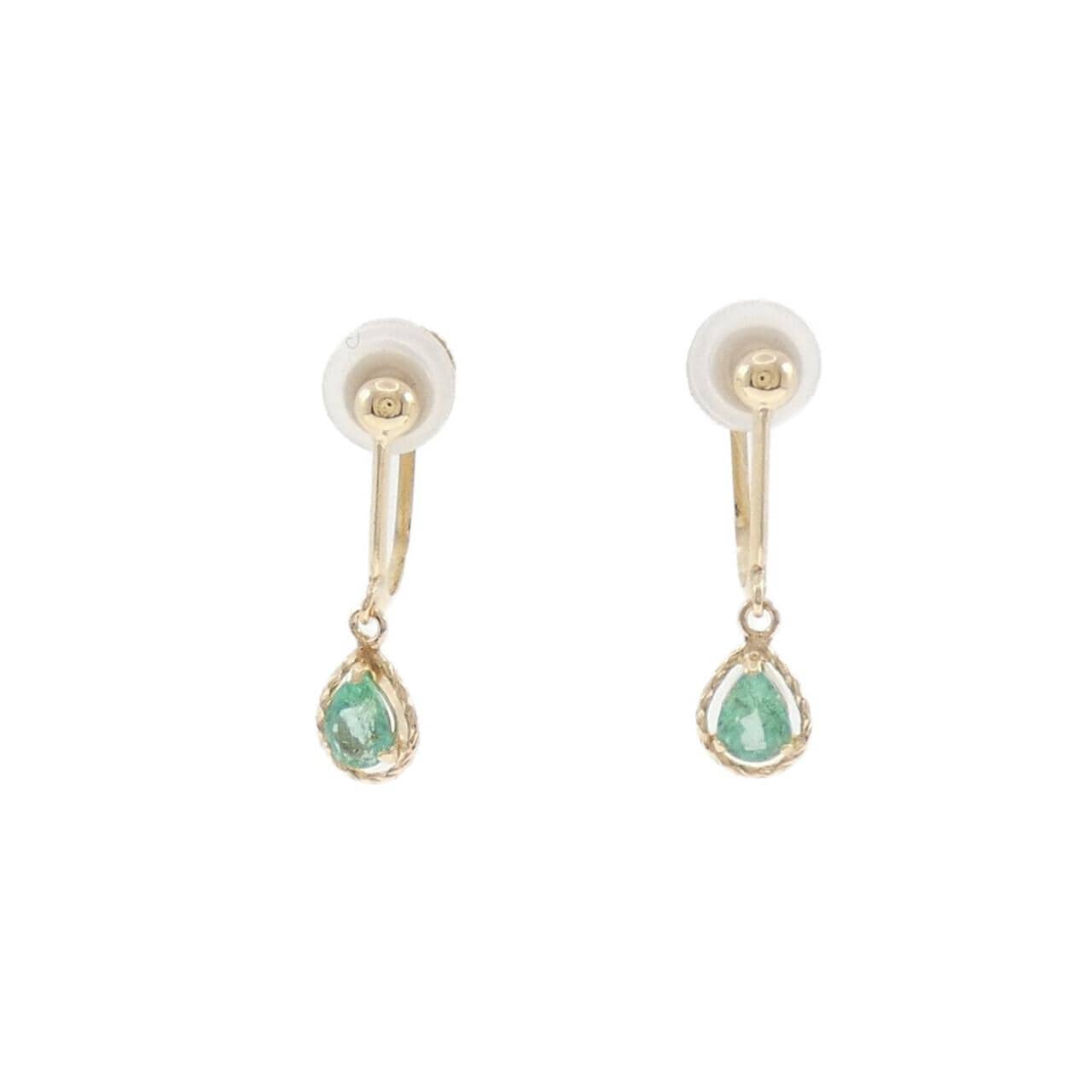 K10YG エメラルド イヤリング