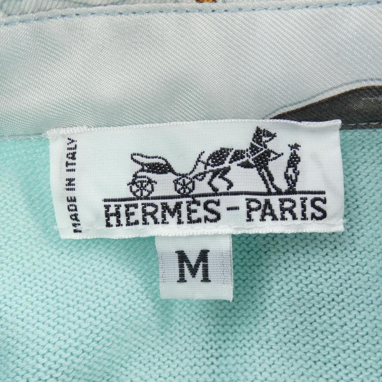 【ヴィンテージ】エルメス HERMES LAVIE PRECIEVSE DE LA MEDITERRANEE ツイルレーヌ. ポロシャツ