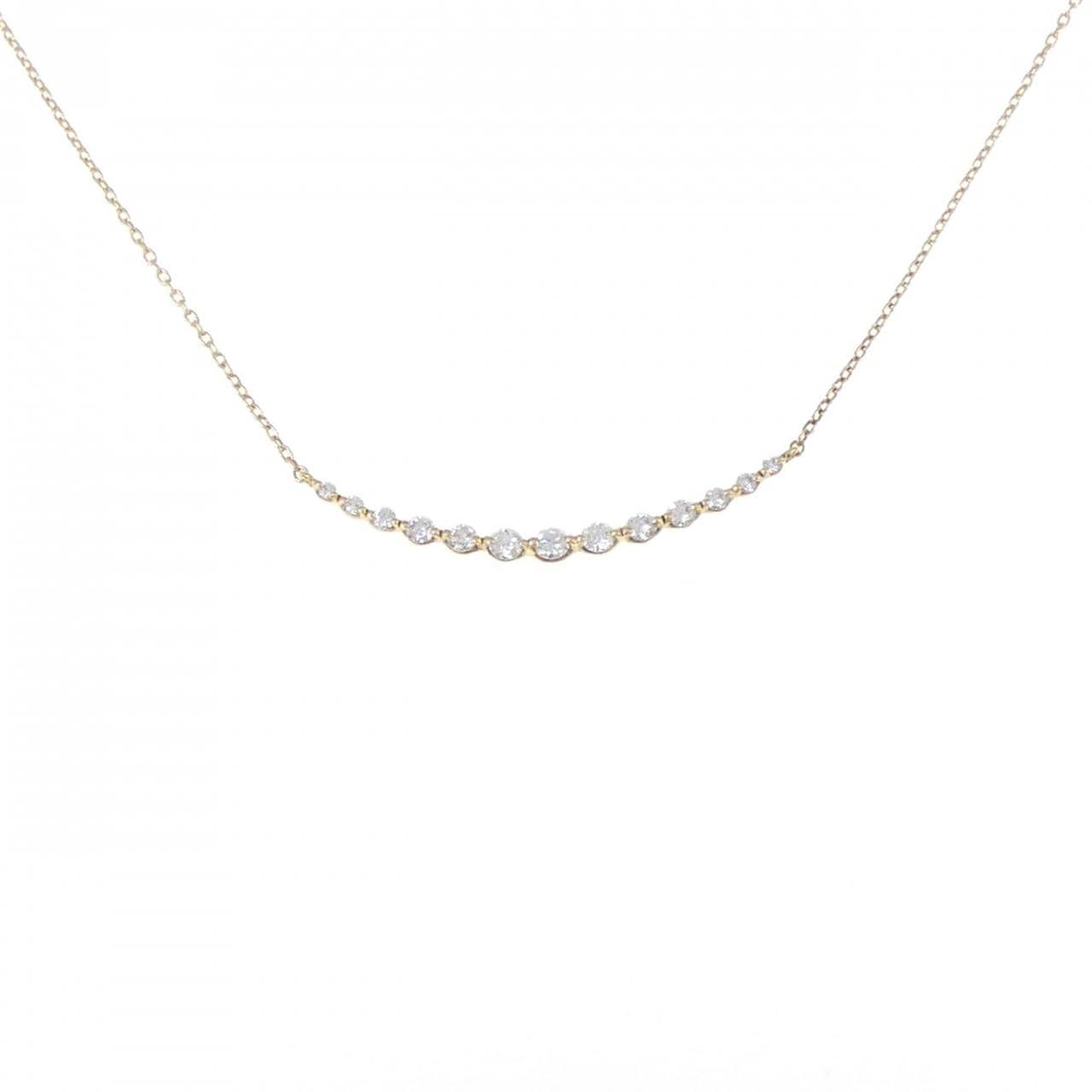 K18YG ダイヤモンド ネックレス 0.35CT