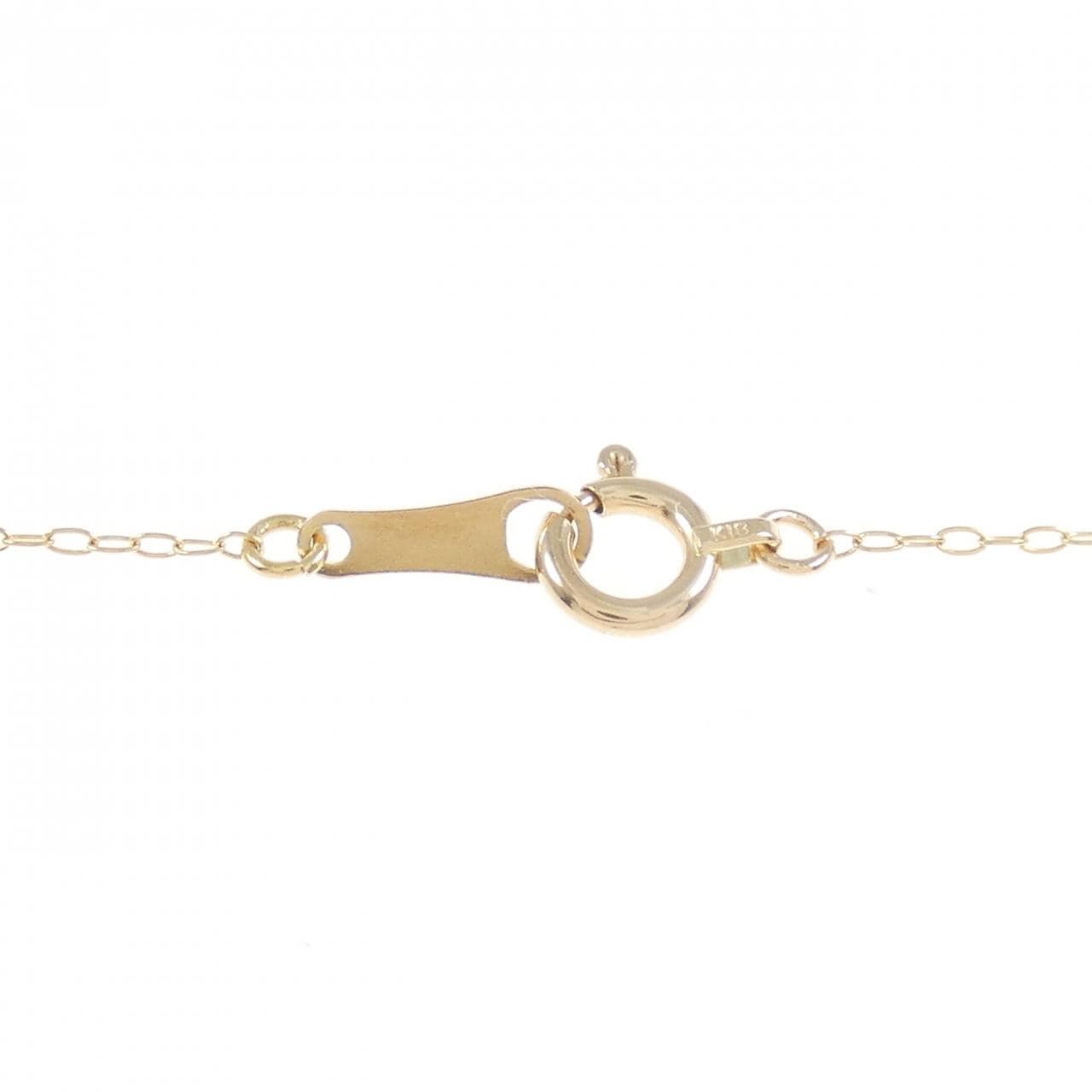 K18PG ダイヤモンド ネックレス 0.20CT
