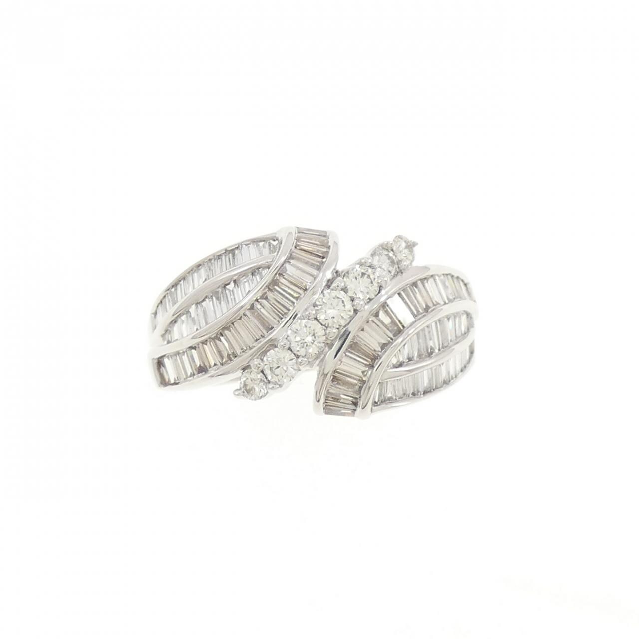 K18WG ダイヤモンド リング 1.00CT
