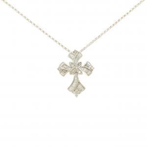K18YG クロス ダイヤモンド ネックレス 0.90CT